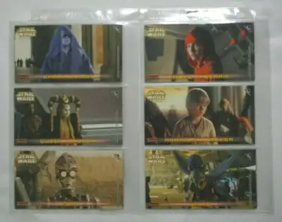 Phantom Menace Series 1: stickers # S1 - 16 $ 2.00 each, or all 16 for $ 25.00 Phantom Menace Series...