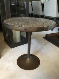 RETAIL $1245NEW CONDITION RESTORATION HARDWARE SIDE TABLE.WITH R