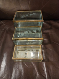 Glass and Mirrored Jewelry Boxes