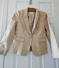 Women's blazer (Loft). Beige. Size 0 Petites