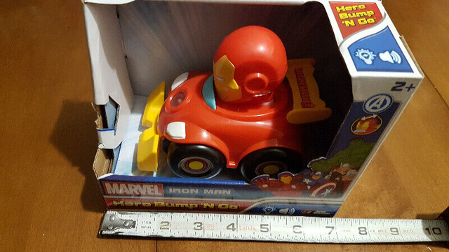 Marvel Iron Man Hero Bump 'N Go Car in Toys & Games in Red Deer - Image 2