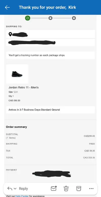 Jordan 11 gamma size 12, View more