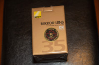 Nikon DX AF-S Nikkor 35mm f1.8 G APS-C lens