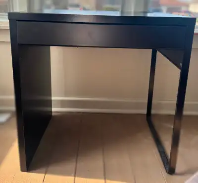 Micke Desk; black-brown, View more