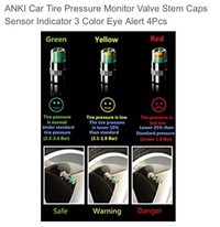 Tire Pressure Monitor Valve Stem Caps Sensor Indicator