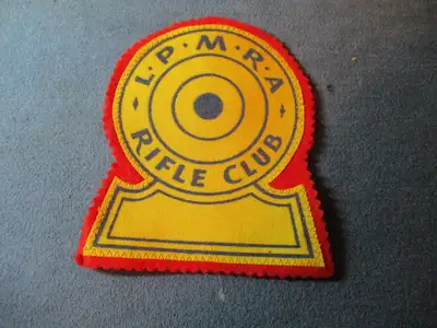 L.P.M.R.A. RIFLE CLUB-VINTAGE 1980S PATCH FOR JACKET-COLLECTIBLE, View more