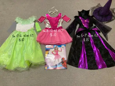 girls sz 5-7 $10 or $15 Halloween Costumes Excellent Condition, View more
