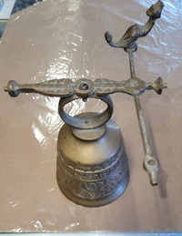 Monastery bell - roman copper tone ashtray - Ukrainian plaque