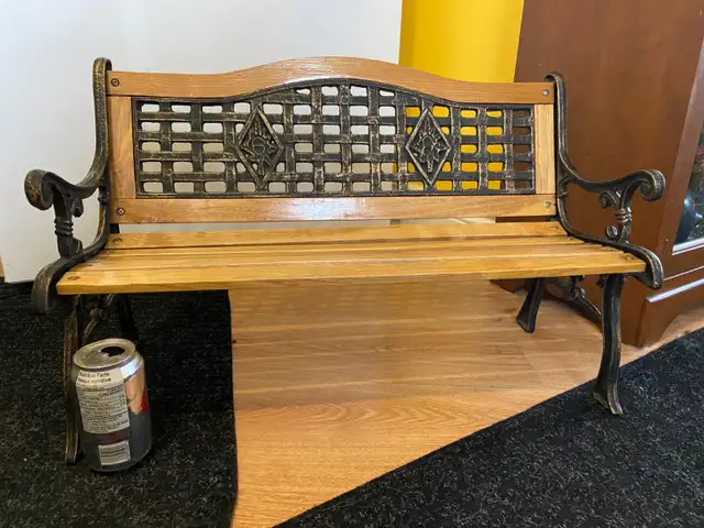 Miniature Cast Iron and Wood Garden Bench for Children Dolls in Patio & Garden Furniture in Oshawa / Durham Region - Image 3