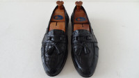 $680 USED 8.5M Bruno Magli Men's Black Crocodile Loafers