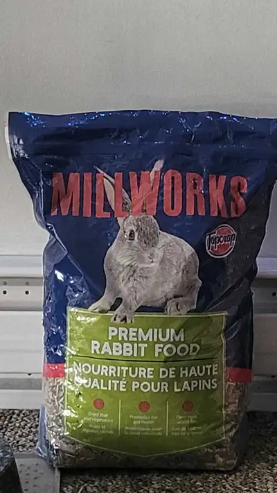 bunny food and shavings, View more