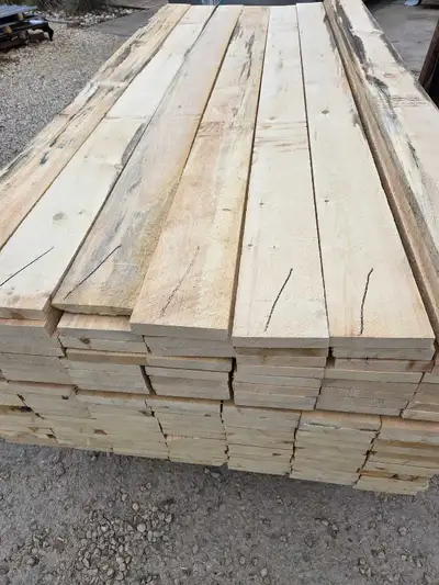 1x6x8 rough cut spruce kiln dry $5 each Cash, e-transfer or debit only No minimum purchase required...