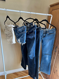 3 jeans et 2 jeans shorts femme/woman