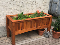 Custom Raised Cedar Garden Box