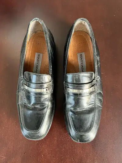 Stacy Adams Black Men's Dress Shoes Leather from the bottom Size 41 or US men's 8-8.5