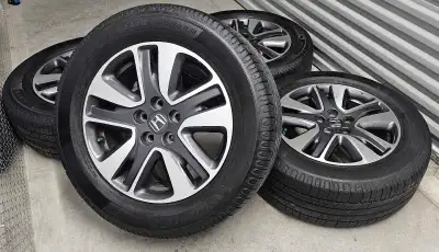 Set of 4 Honda odyssey original rims with Michelin All Season Tires DOT 2023 one rim has minor scaf...