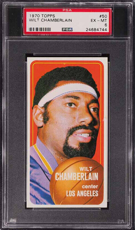 WILT CHAMBERLAIN ... 1970-71 Topps ... TALL BOYS ... PSA EX-MT 6 in Arts & Collectibles in City of Halifax