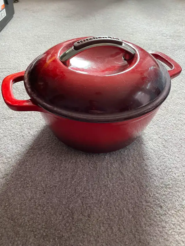 Kitchenaid Enameled Cast Iron Dutch oven in Stoves, Ovens & Ranges in Vernon - Image 2
