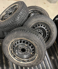 195/65r15 Michelin Winter tires in rims for 2006-2015 Civic