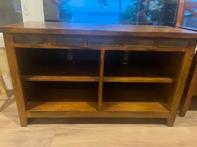 Wood Entertainment stand and tv stand, View more