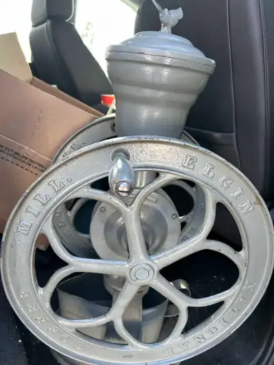 Antique Elgin National Coffee Mill #46, View more