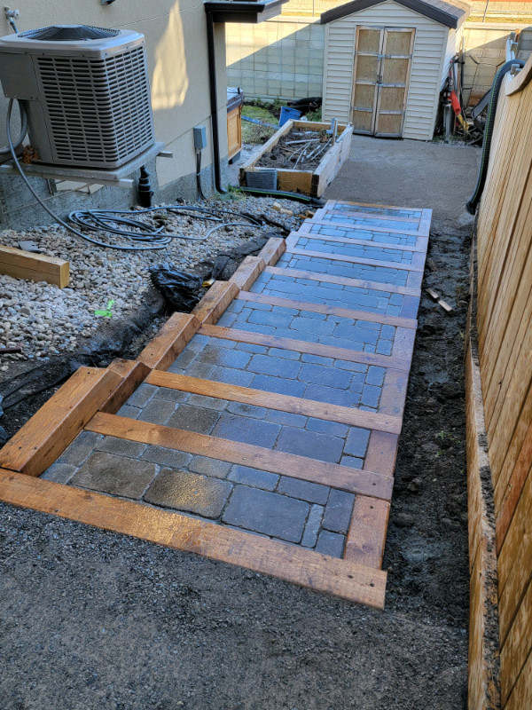 Paving Stone Retaining Walls Fencing Excavation  in Renovations, General Contracting & Handyman in Edmonton - Image 3