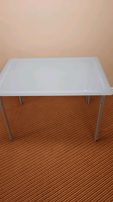 Frosted glass top desk