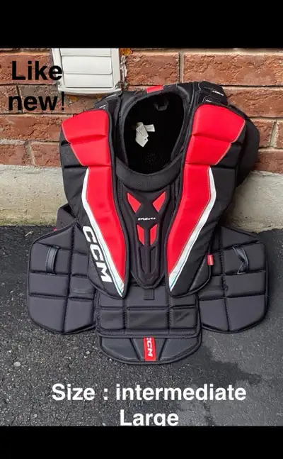 New CCM E-Flex Interm. Large Goalie Chest Protector - like new, View more