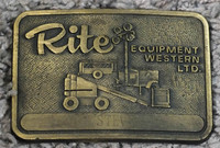 RITE EQUIPMENT WESTERN LTD BELT BUCKLE.