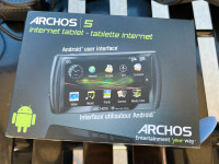 ARCHOS 5 with  DVR Station Cable include video player