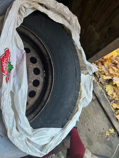 Selling a set of 4 used tires mounted on rims. Perfect for compact cars like Honda Civic, Toyota Cor...