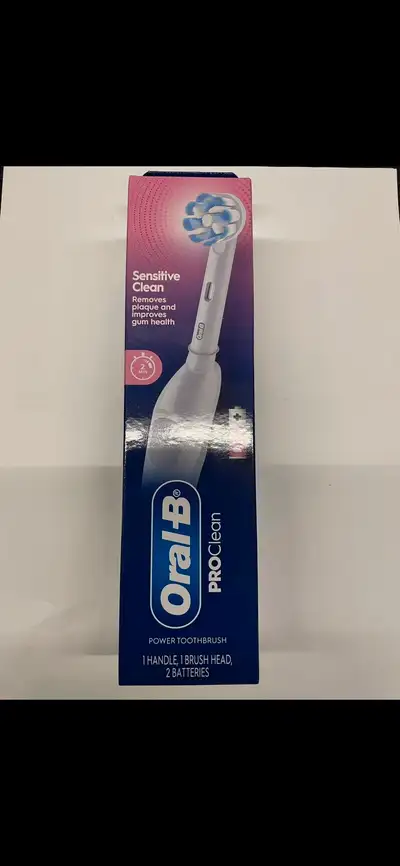 I'm selling a brand new Oral-B Pro Clean electric toothbrush, known for its sensitive clean capabili...
