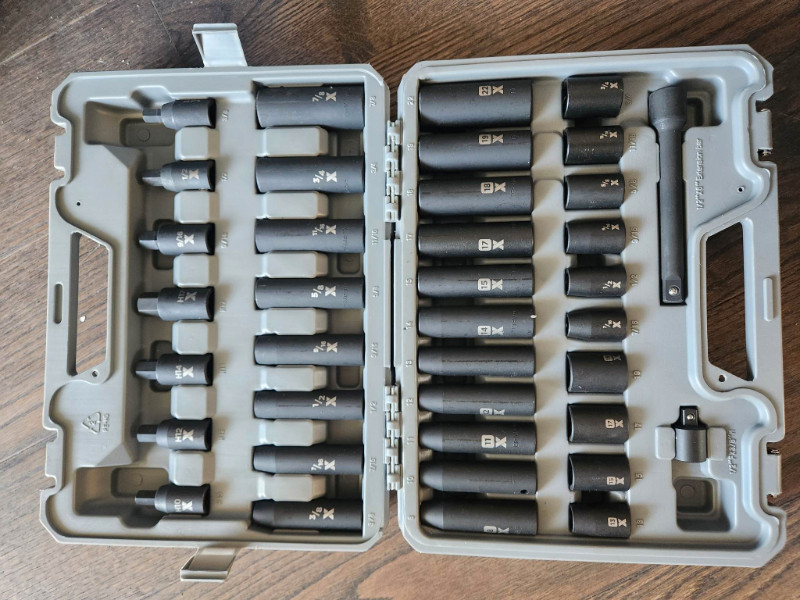 MAXIMUM 1/2in Drive Professional Grade Impact Socket Set, 38pc Hand
