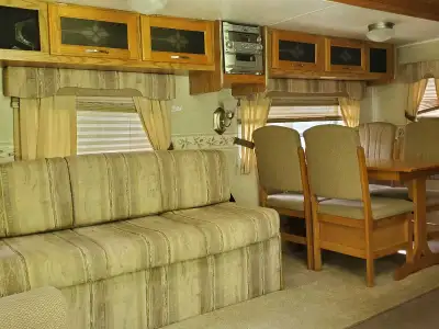 M27FRB fifth wheel. Trailer in good shape, asking 7950.00 or best offer. Unit has one large slide ou...