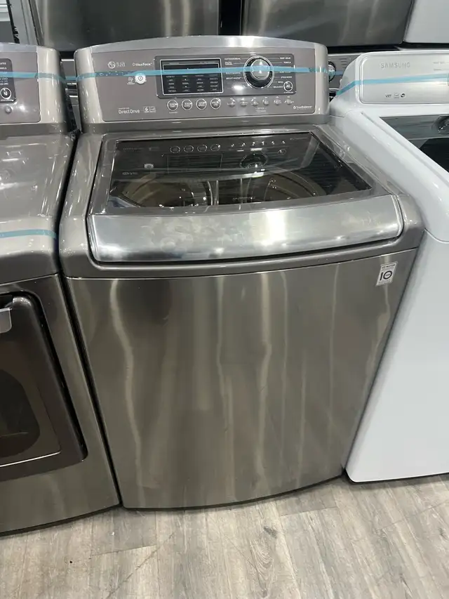 LG STAINLESS STEEL WASHER ELECTRIC DRYER SET  in Washers & Dryers in Oakville / Halton Region - Image 4