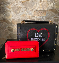 Moschino luxury purse and wallet