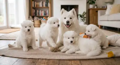BEAUTIFUL SAMOYED PUPPY LITTER - IN THE GTA + HEALTH GUATRANTEE, View more