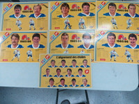 NORDIQUES DE QUÉBEC SET COMPLET DE NAPPERON PEPSI SAISON 1985-86