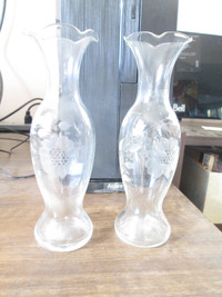 pair of cornflower vases
