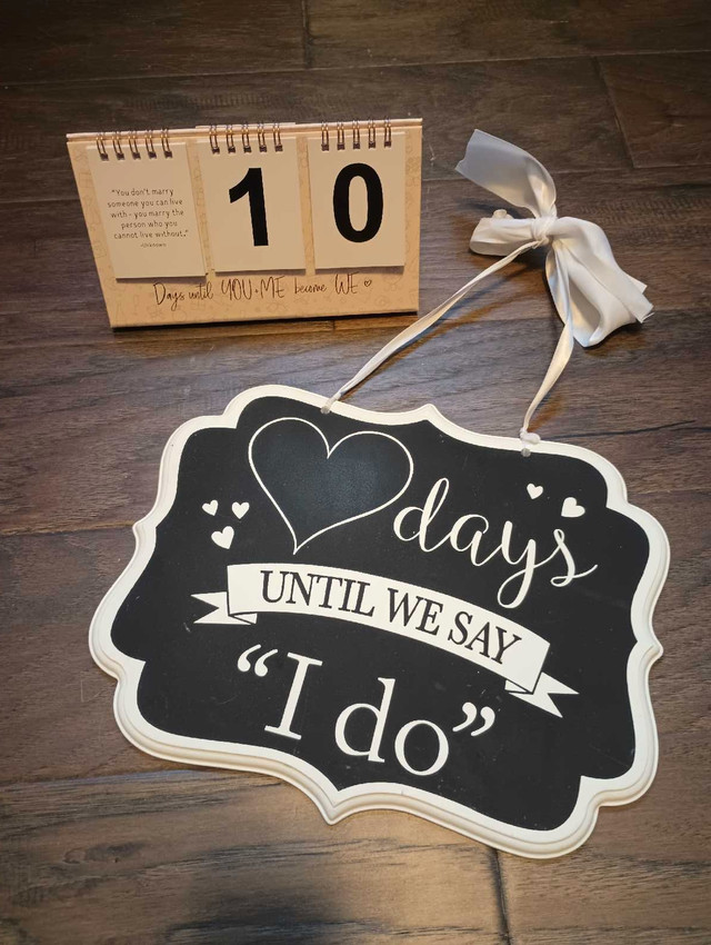Wedding Countdown Signs in Other in Windsor Region
