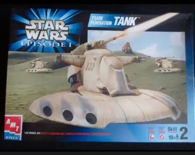 1999 Star Wars Episode 1 TRADE FEDERATION TANK MODEL KIT , View more