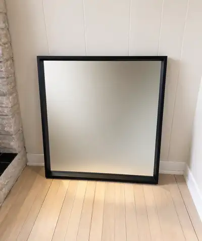 Black Framed Mirror (25”X25”) , View more