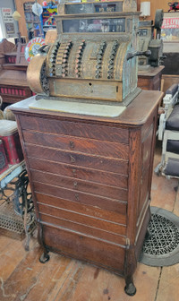 Antique Brass Cash Register