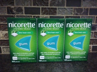 3 boxes of Nicorette Gum