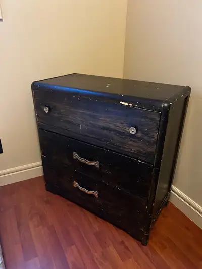 Vintage 3-Drawer Dresser – Dark Finish, View more