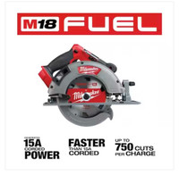 Scie ronde 7 1/4  Milwaukee M18 Fuel neuve 2732-20 new Skillsaw 