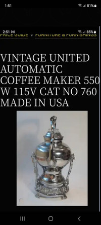 Vintage percolator (with free gift)