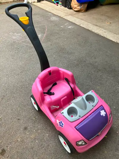 Pink push car / push wagon, View more
