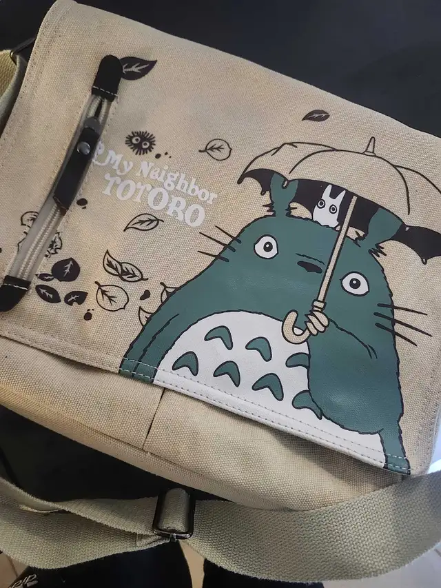 New totoro book bag beige  in Women's - Bags & Wallets in Kitchener / Waterloo - Image 2
