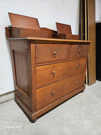 Antique %100 Solid Wood Dresser 